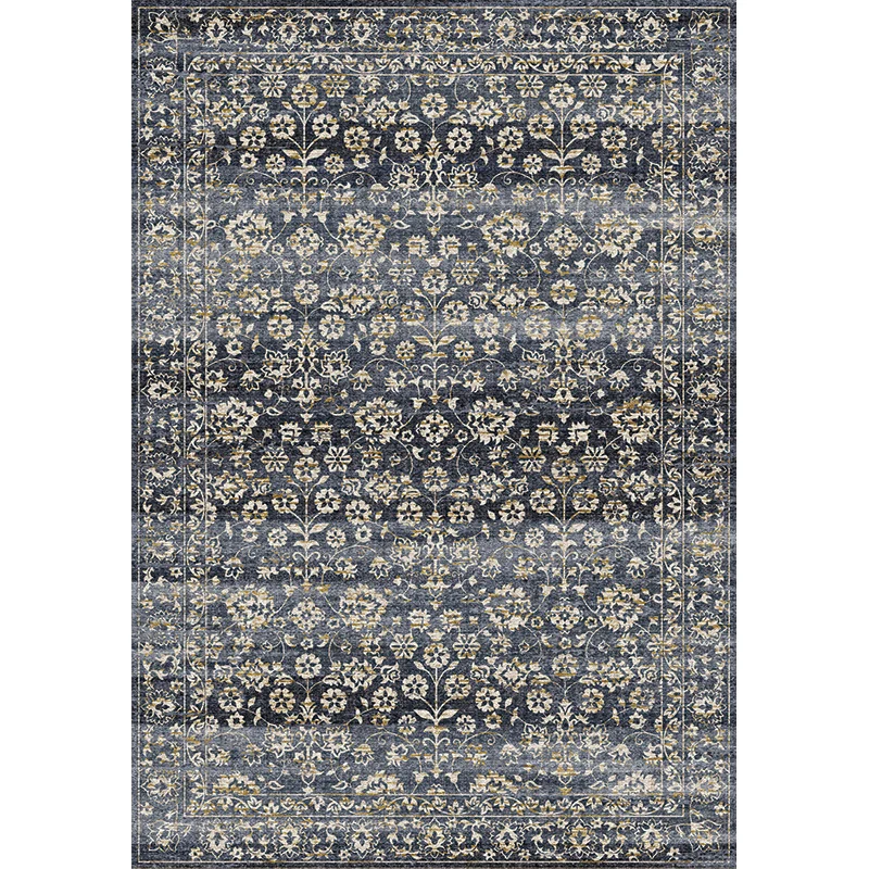 Tapis de salon de campagne tapis géométrique multicolore en polypropylène support antidérapant tapis lavable en machine Cl...