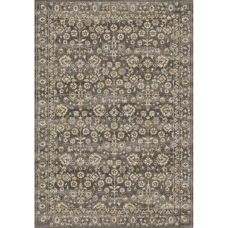 Tapis de salon de campagne tapis géométrique multicolore en polypropylène support antidérapant tapis lavable en machine Cl...