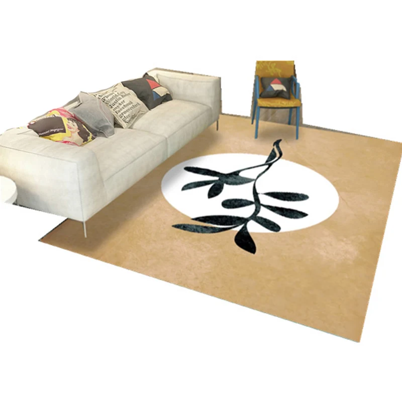 Tapis de salon décontracté, multicolore, coloré, en polypropylène, antidérapant, facile d'entretien, pour l'intérieur Clea...