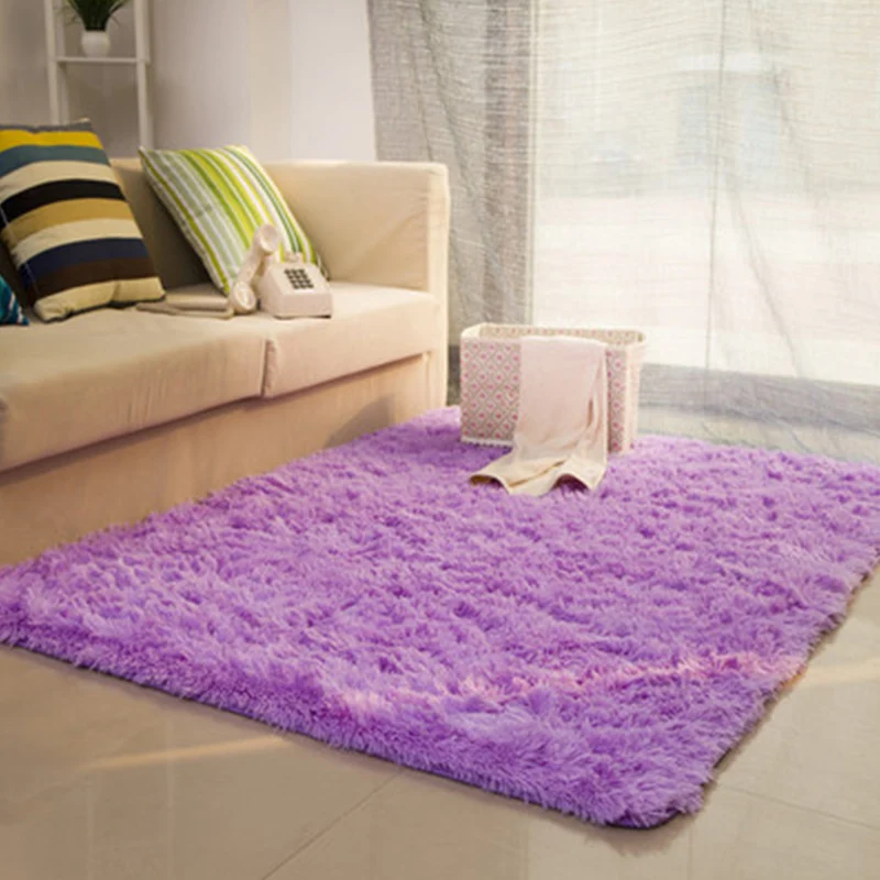Tapis de salon décontracté, multicolore, solide, en polypropylène, antidérapant, adapté aux animaux domestiques Clearhalo