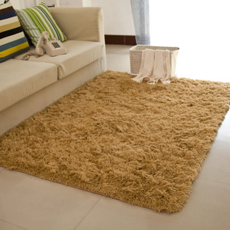 Tapis de salon décontracté, multicolore, solide, en polypropylène, antidérapant, adapté aux animaux domestiques Clearhalo