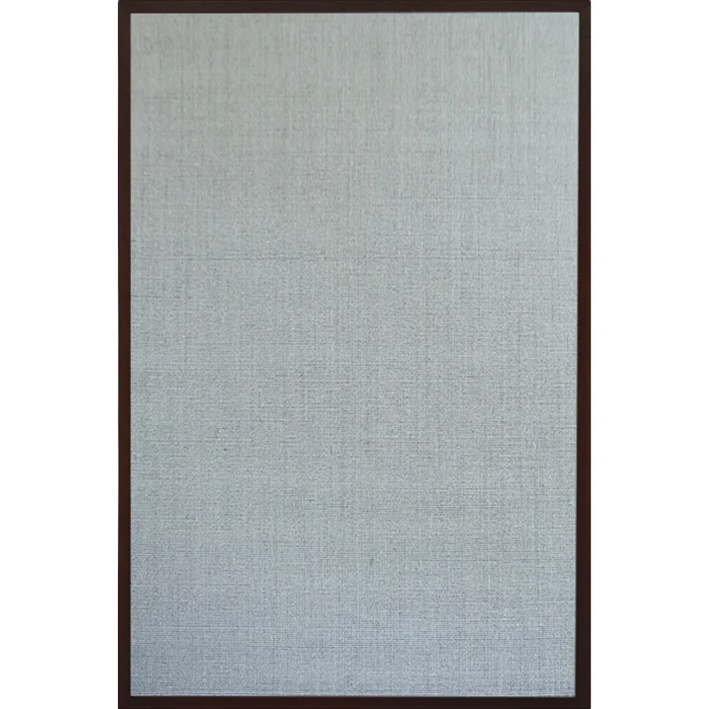 Tapis de salon gris, rustique, couleur unie, en sisal, lavable, antidérapant, respectueux des animaux de compagnie Clearhalo