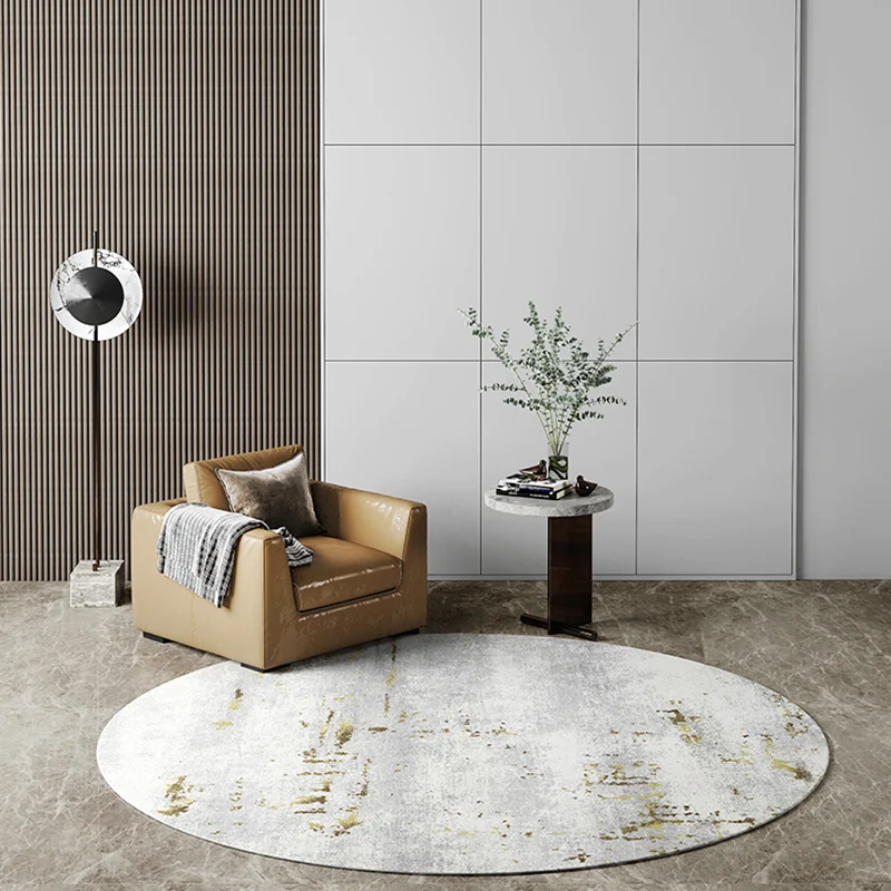 Tapis de salon industriel multicolore abstrait imprimé tapis d'intérieur en polyester support antidérapant tapis de zone d...