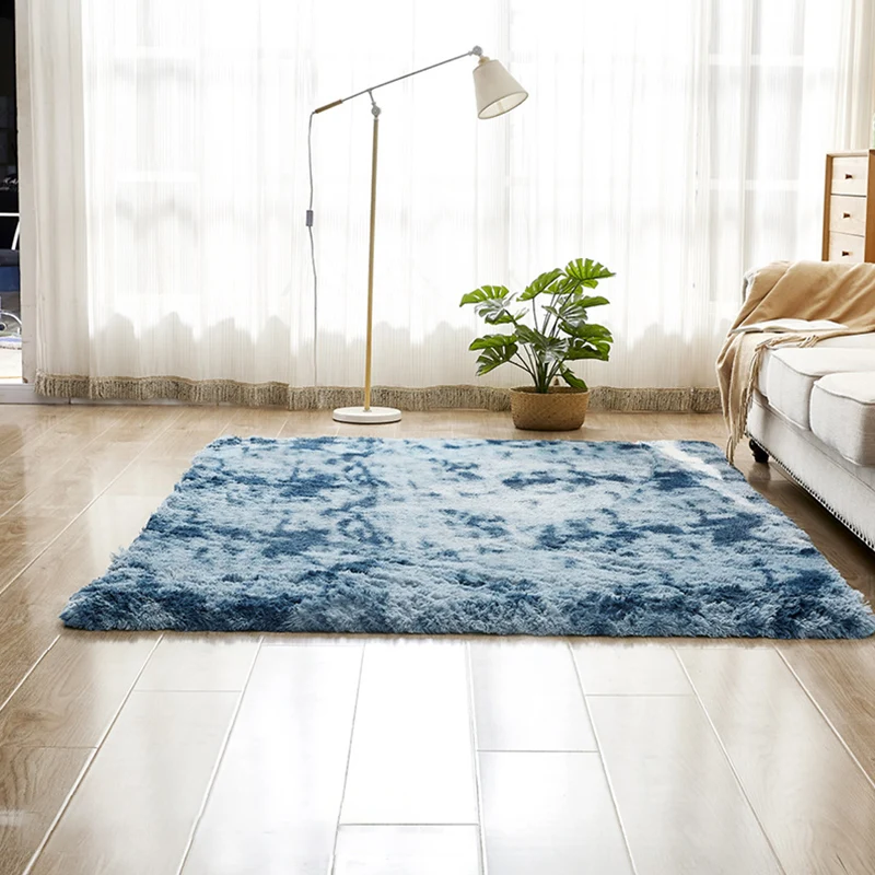 Tapis de salon nordique multicolore Tie Dye, synthétique, lavable, antidérapant, respectueux des animaux de compagnie Clea...