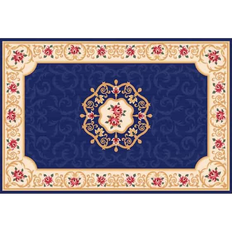 Tapis de salon Shabby Chic, imprimé Floral multicolore, tapis d'intérieur en mélange de coton, envers antidérapant, tapis...