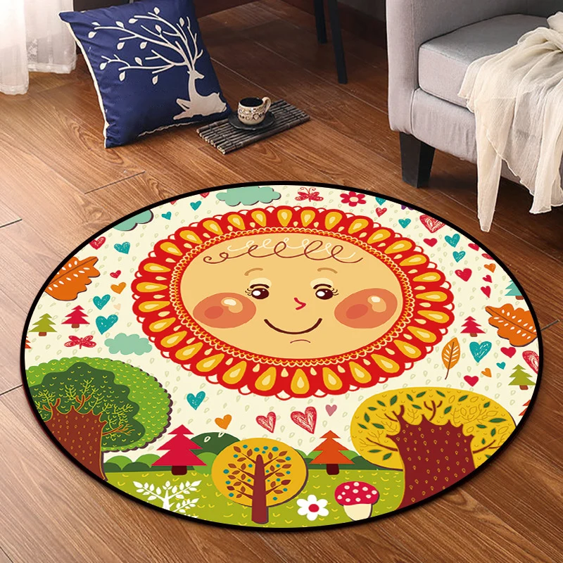 Tapis synthétique multicolore brillant en forme d'animal, tapis de dessin animé, support antidérapant, lavable, respectueu...