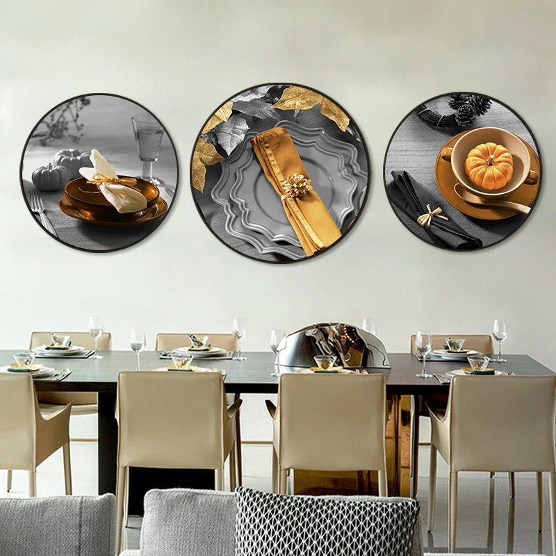 Toile enveloppée de vaisselle pour photographie de cuisine, impression d'art mural, options de tailles multiples Clearhalo