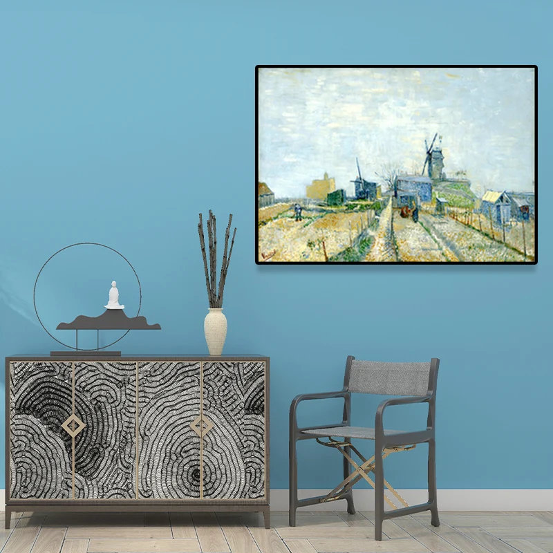 Van Gogh – peinture sur toile de couleur douce, impression d'art mural de terres agricoles pour la décoration de la maison...