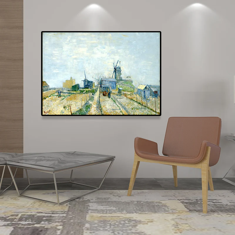 Van Gogh – peinture sur toile de couleur douce, impression d'art mural de terres agricoles pour la décoration de la maison...