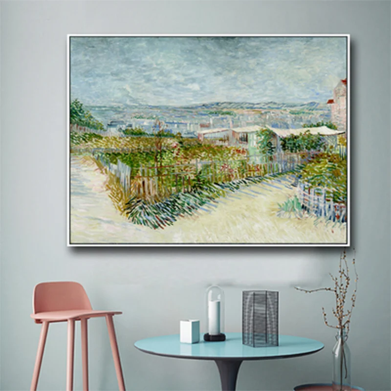 Van Gogh – peinture sur toile de couleur douce, impression d'art mural de terres agricoles pour la décoration de la maison...