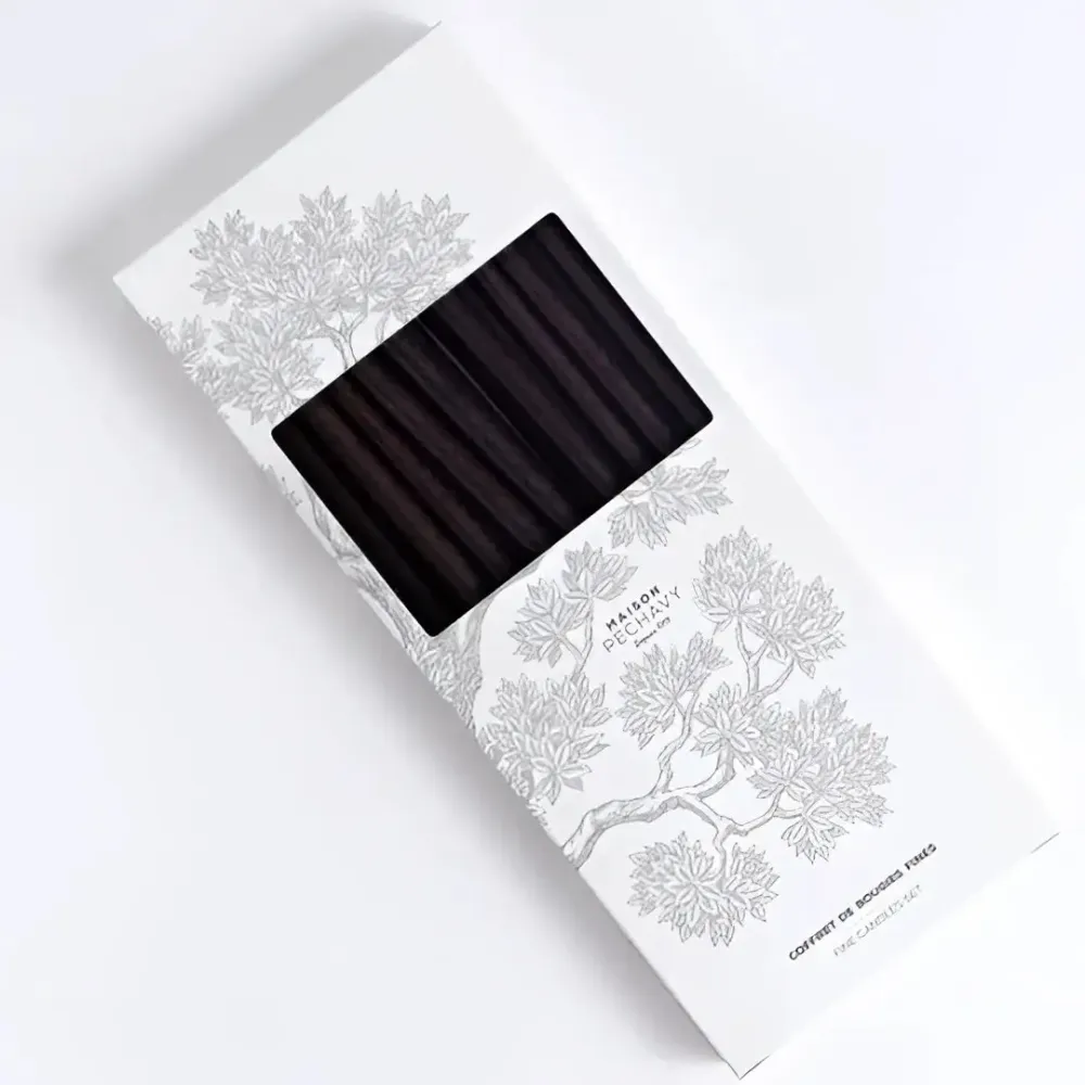Coffret de bougies fines - Carbone