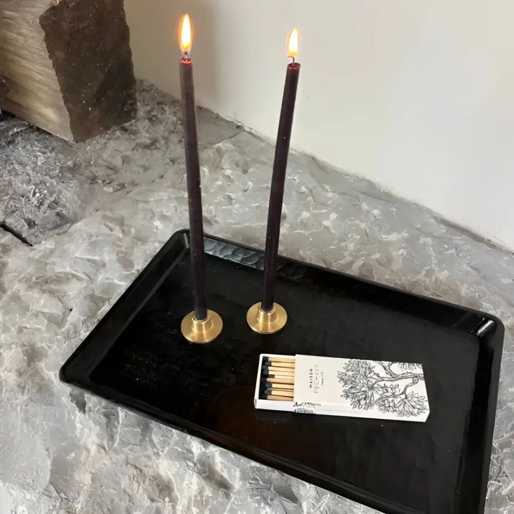 Coffret de bougies fines - Carbone