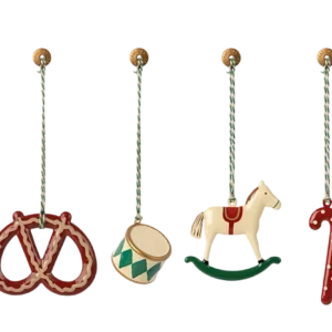 Coffret cadeau 4 décorations Noël en métal Dorthe Mailil