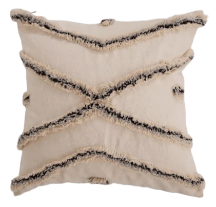 Coussin Beige Vintage Coin Coussin