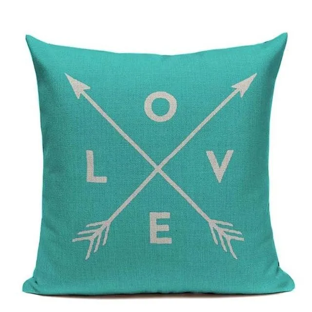 Coussin Bleu Pastel Scandinave Coin Coussin