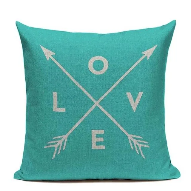 Coussin Bleu Pastel Scandinave Coin Coussin