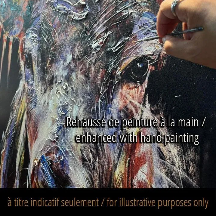 Majesté de la savane / le lion , estampe moderne par l’artiste confetti , abstrait, rouge Moderne Confetti Artiste Peintre