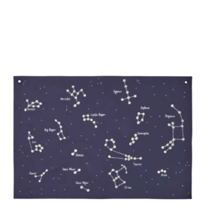 Constellation Textile Map - Dark Blue