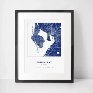 Carte murale - Tampa Bay Conway + Banks Hockey Co.
