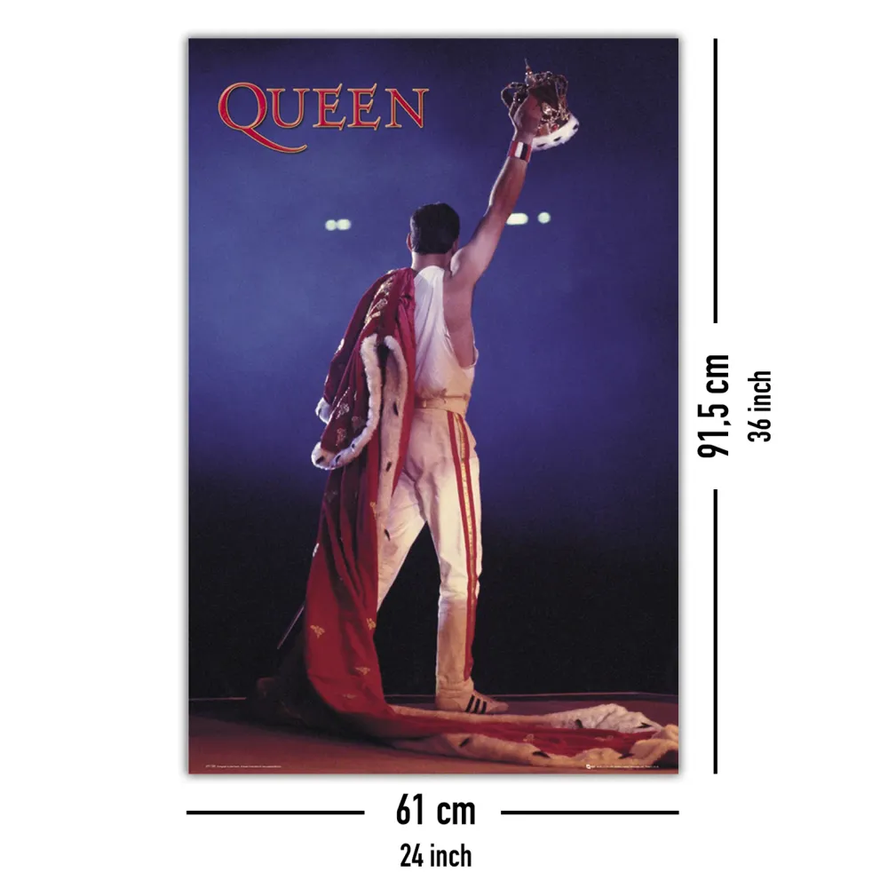 Couronne d'affiche de la reine