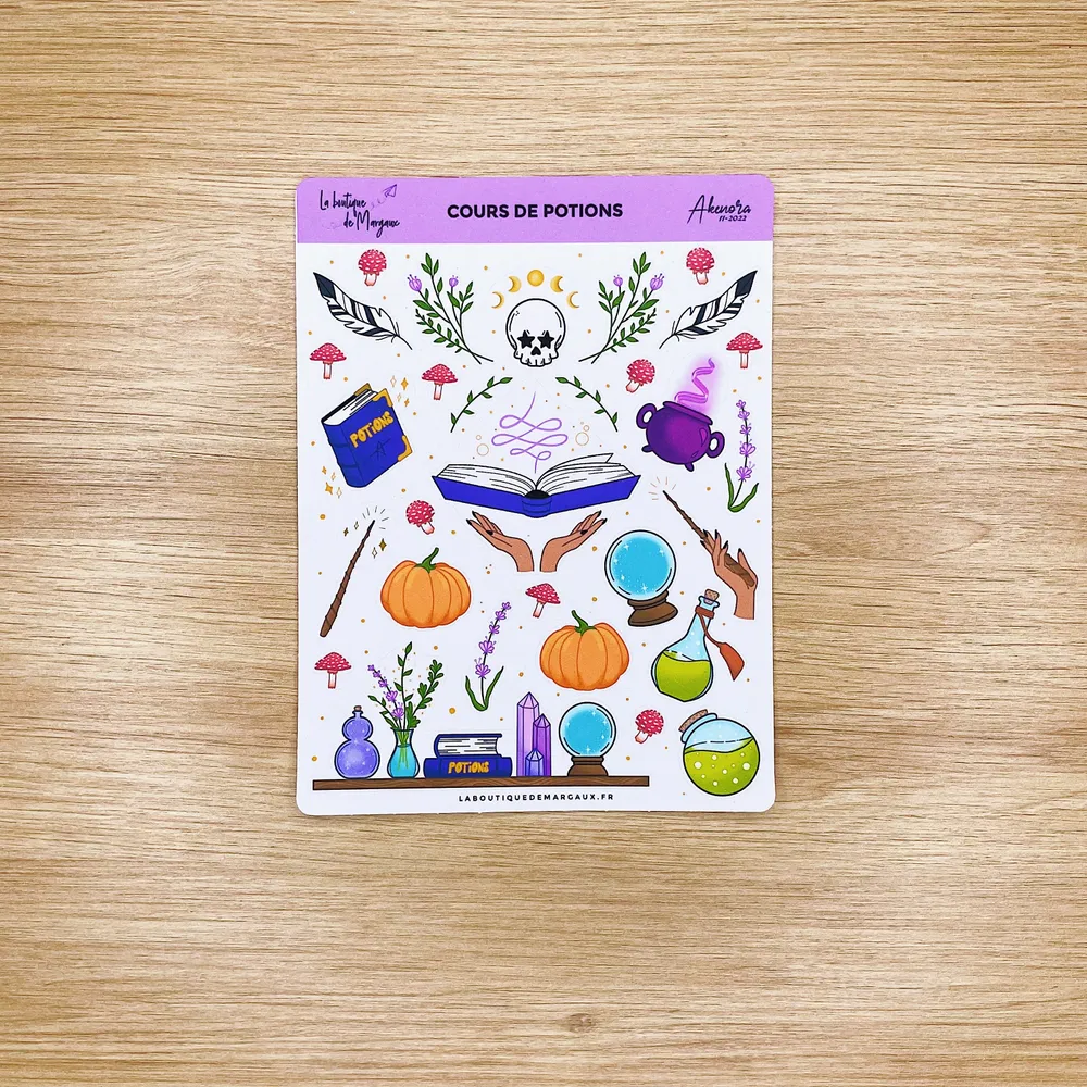 Cours de potions - Stickers