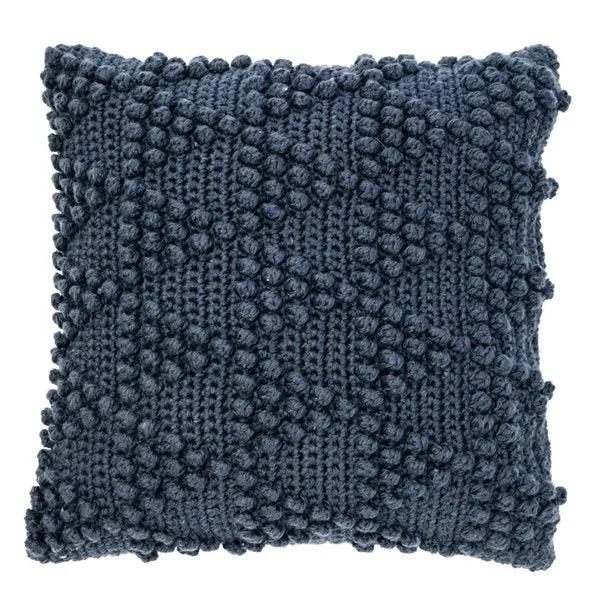 Coussin 18x18 bulle marine
