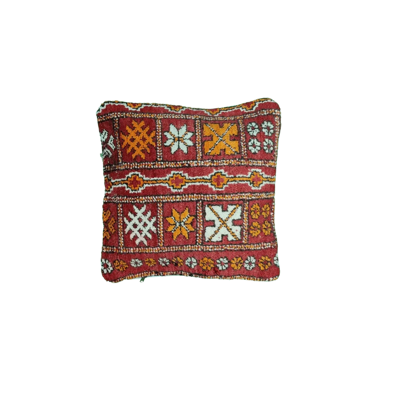 Coussin Bohème Rouge MINA