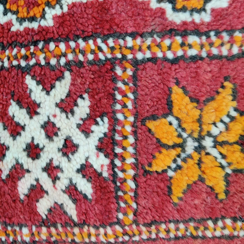 Coussin Bohème Rouge MINA