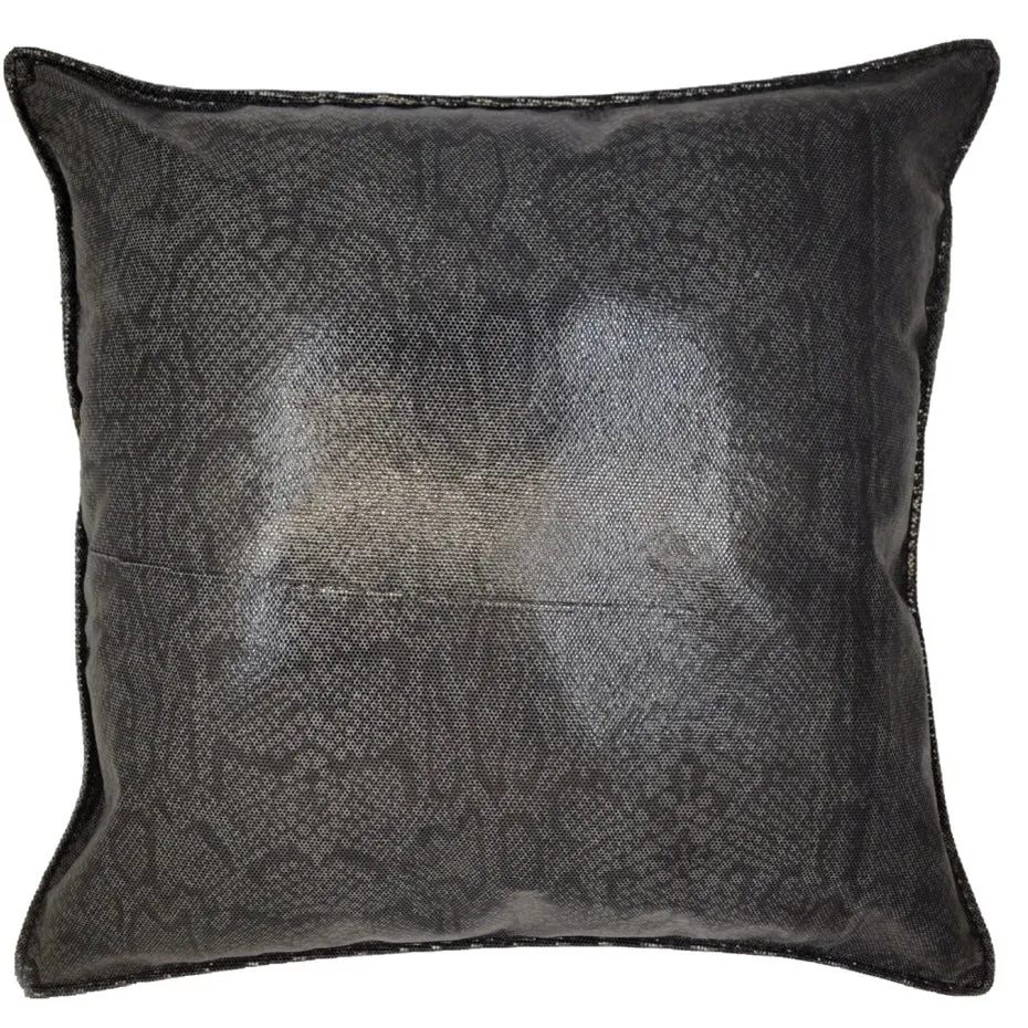 Coussin en cuir - Marine