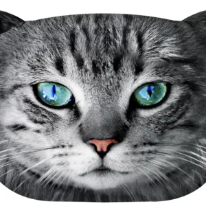 Coussin design et câlin avec motif de chat Fryc Coussin décoratif avec fermeture éclair cachée Bertoni