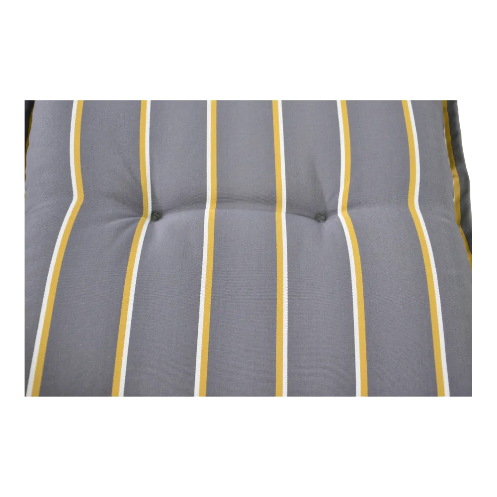 Coussin de jardin transat rayure anthracite