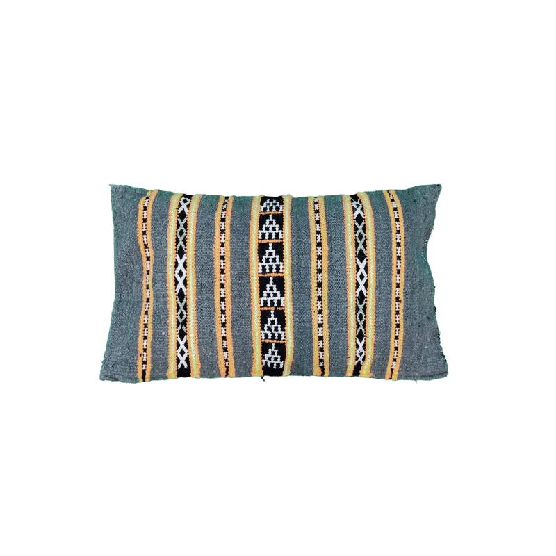 Coussin Kilim gris clair marocain
