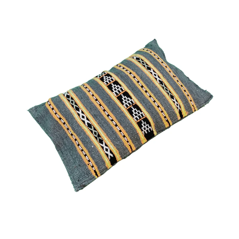 Coussin Kilim gris clair marocain
