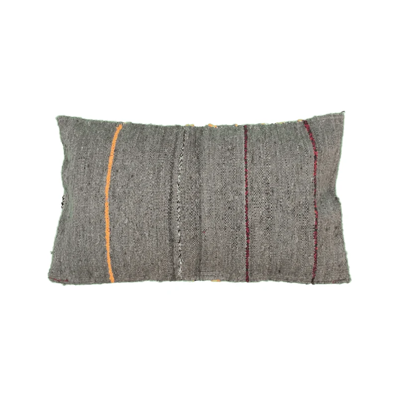 Coussin Kilim gris clair marocain