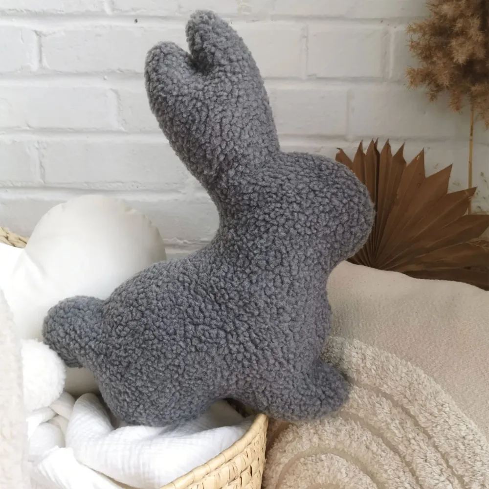 Coussin Lapin - Gris