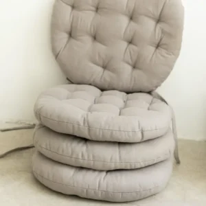 Coussin en lin gris · Déco ·