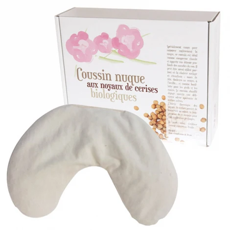 Coussin pour la nuque aux noyaux de cerises - Anaé
