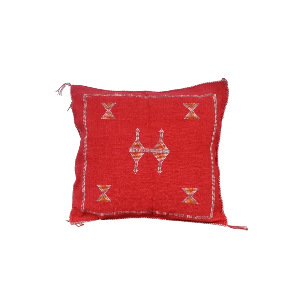 Coussin Sabra Rouge berbère