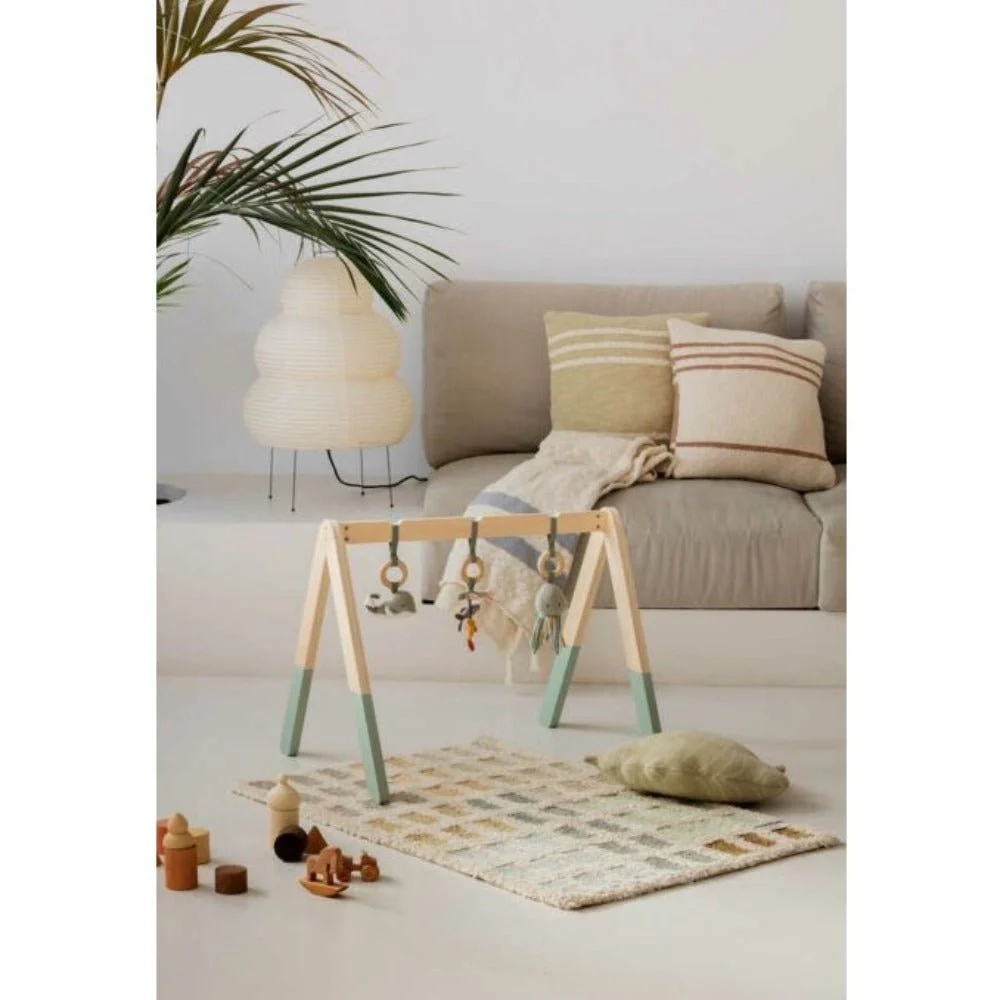 Coussin Tricoté Babyleaf Olive