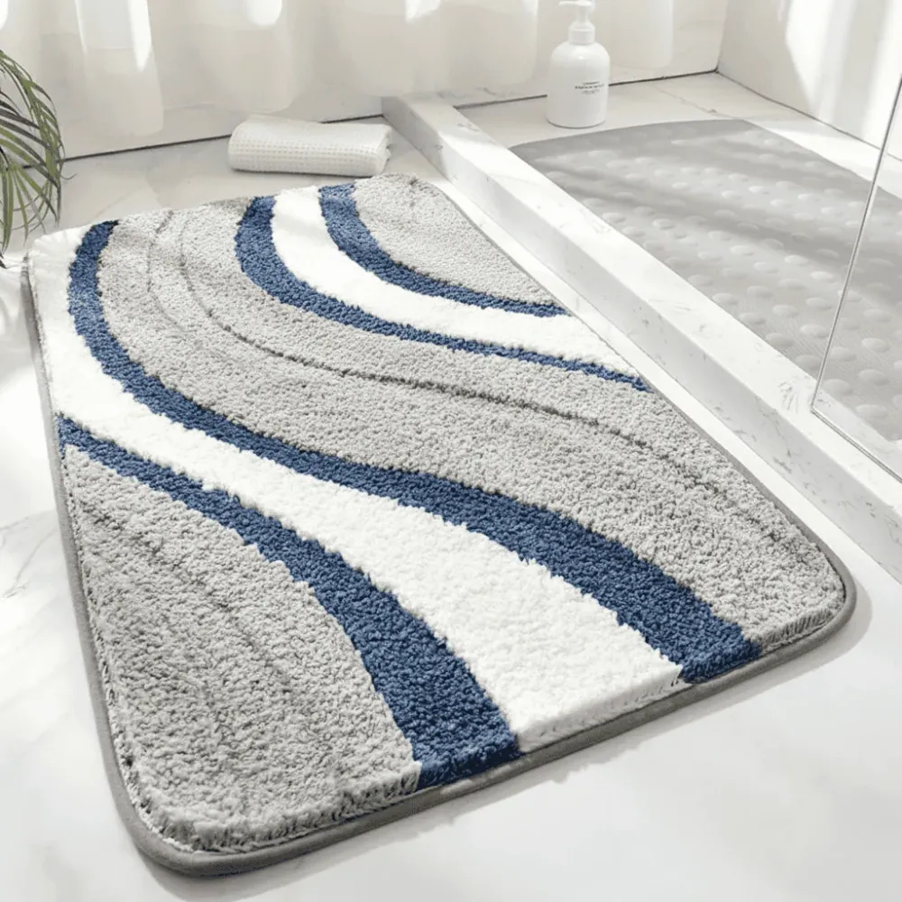 ECOFIBRA – Tapis de bain en microfibre absorbant et à séchage rapide Cozey Maison