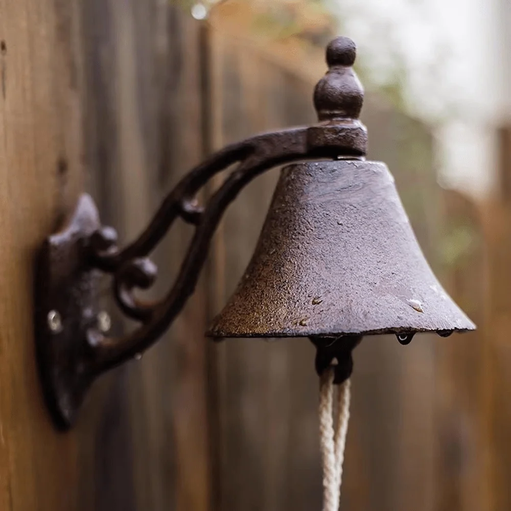 EUROVINT Bell - Sonnette de porte classique en fonte de style vintage pour des entrées de maison élégantes Classique Cozey...