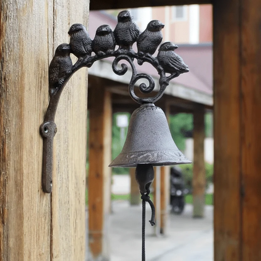 EUROVINT Bell - Sonnette de porte classique en fonte de style vintage pour des entrées de maison élégantes Classique Cozey...