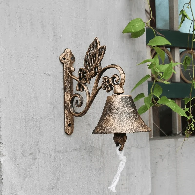 EUROVINT Bell - Sonnette de porte classique en fonte de style vintage pour des entrées de maison élégantes Classique Cozey...
