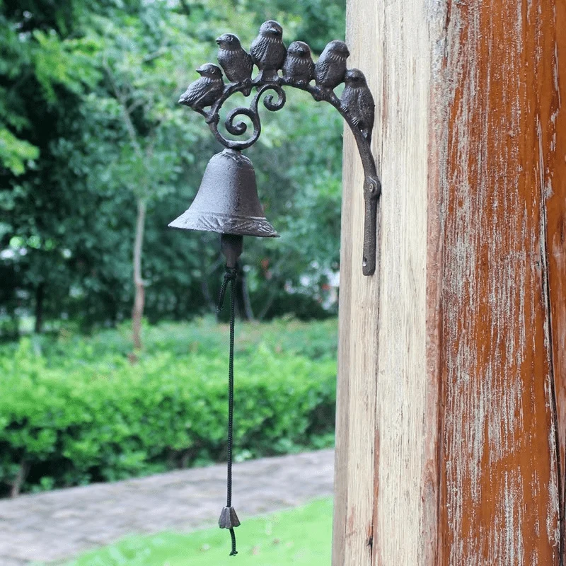 EUROVINT Bell - Sonnette de porte classique en fonte de style vintage pour des entrées de maison élégantes Classique Cozey...