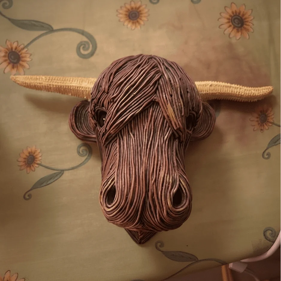 Highland Art – Décoration murale tête de vache rustique pour une maison unique Cozey Maison