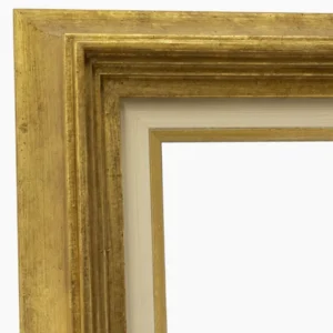 CP3.447.010 cadre en bois avec passe-partout 3,5 fil d'or