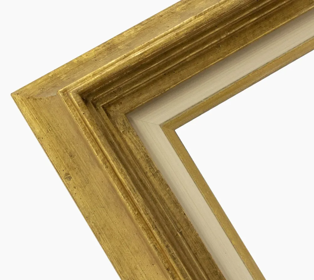 CP3.447.010 cadre en bois avec passe-partout 3,5 fil d'or