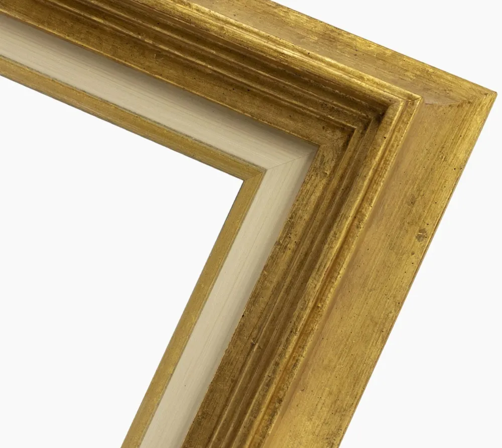 CP3.447.010 cadre en bois avec passe-partout 3,5 fil d'or