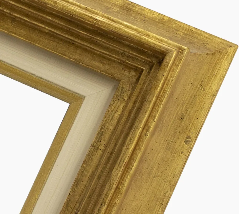 CP3.447.010 cadre en bois avec passe-partout 3,5 fil d'or
