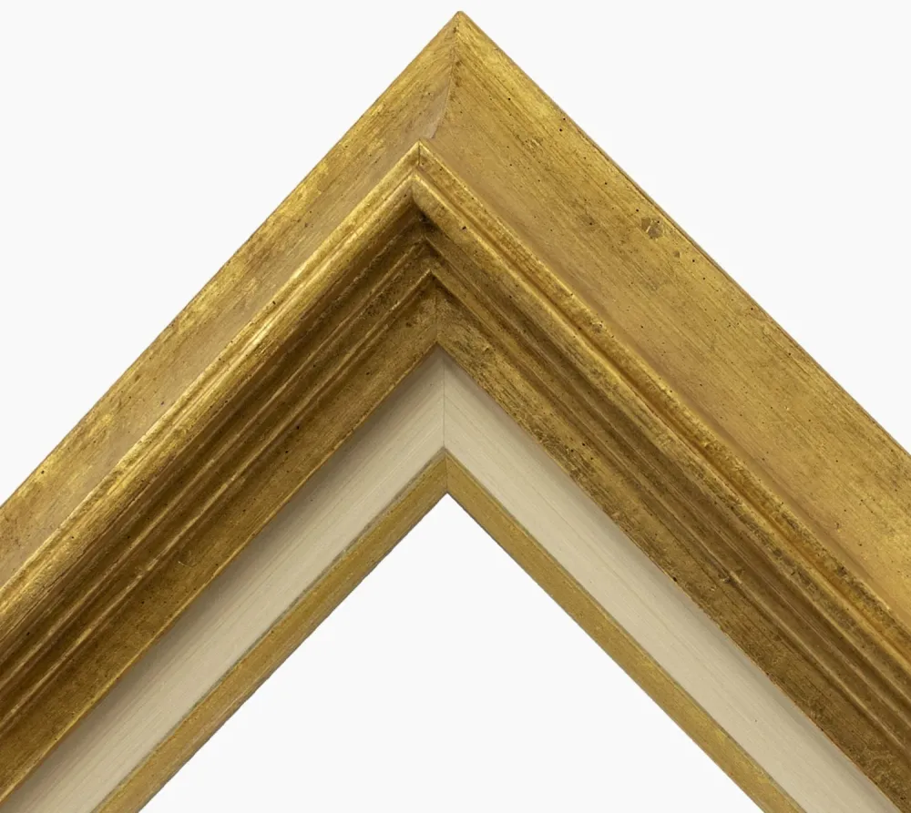 CP3.447.010 cadre en bois avec passe-partout 3,5 fil d'or